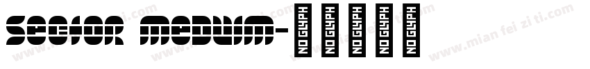 sector meduim字体转换
